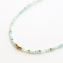 Collier en amazonite, assemblé à la main.