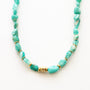 Collier en amazonite, hypoallergénique.