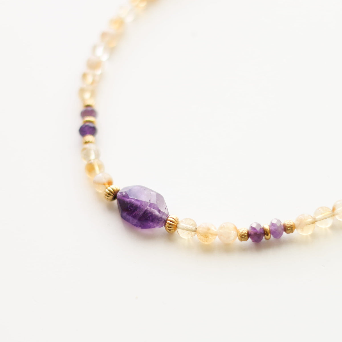 Collier Améthyste et Citrine - UNIQUE