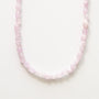 Collier en améthyste lavande, pierre naturelle fine.