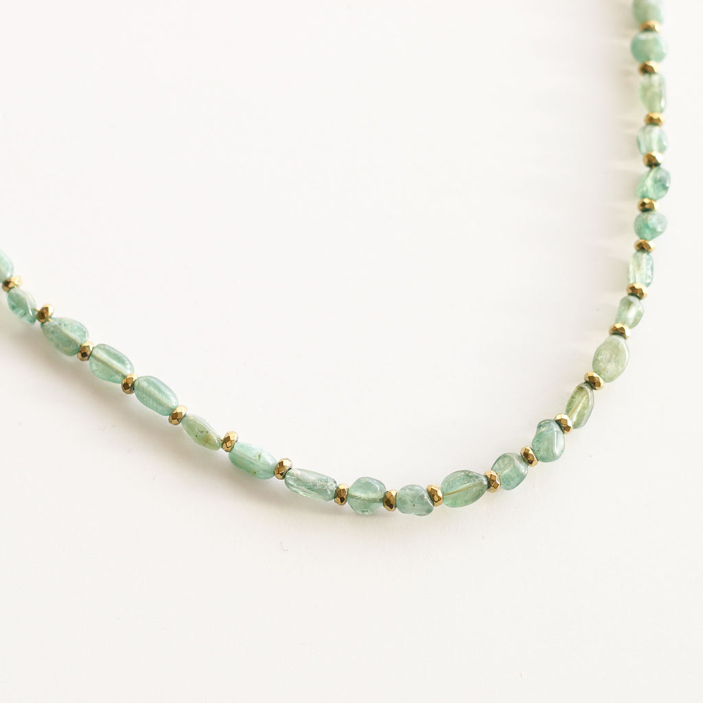 bijou apatite pierre verte fait main