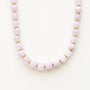Collier en aragonite parme, création faite main.