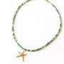 collier aventurine étoile mer vert bijou