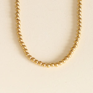Collier Boules dorées