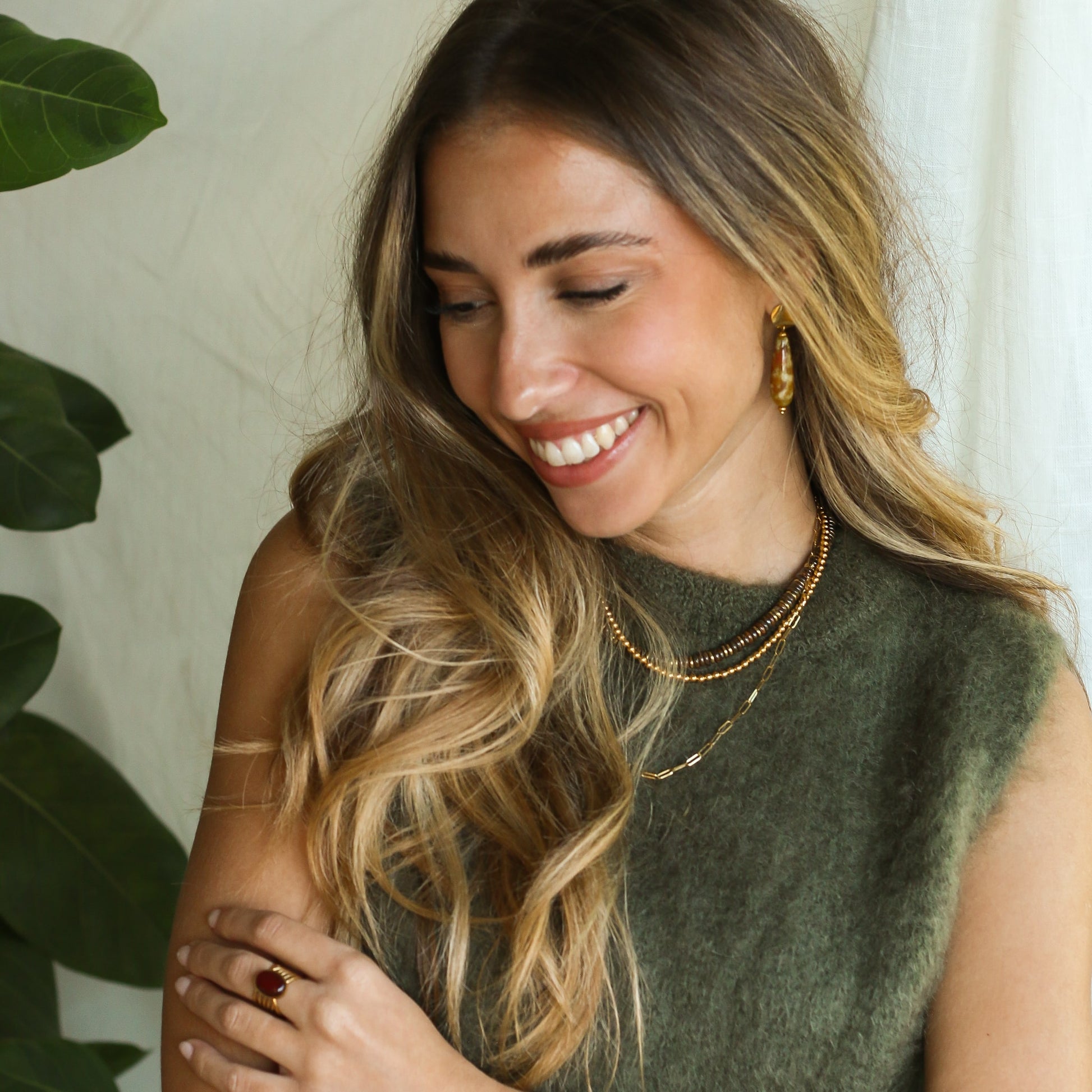 Le collier parfait, perles de Bronzite aux couleurs naturelles