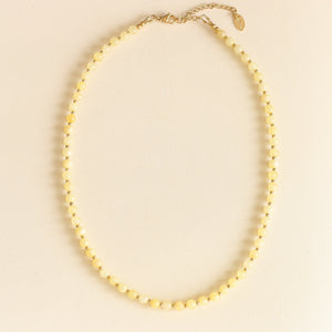 le collier pour la fête des mères en pierre naturelle de Calcédoine 