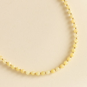 Collier Billie en Calcédoine jaune fait en France à Paris