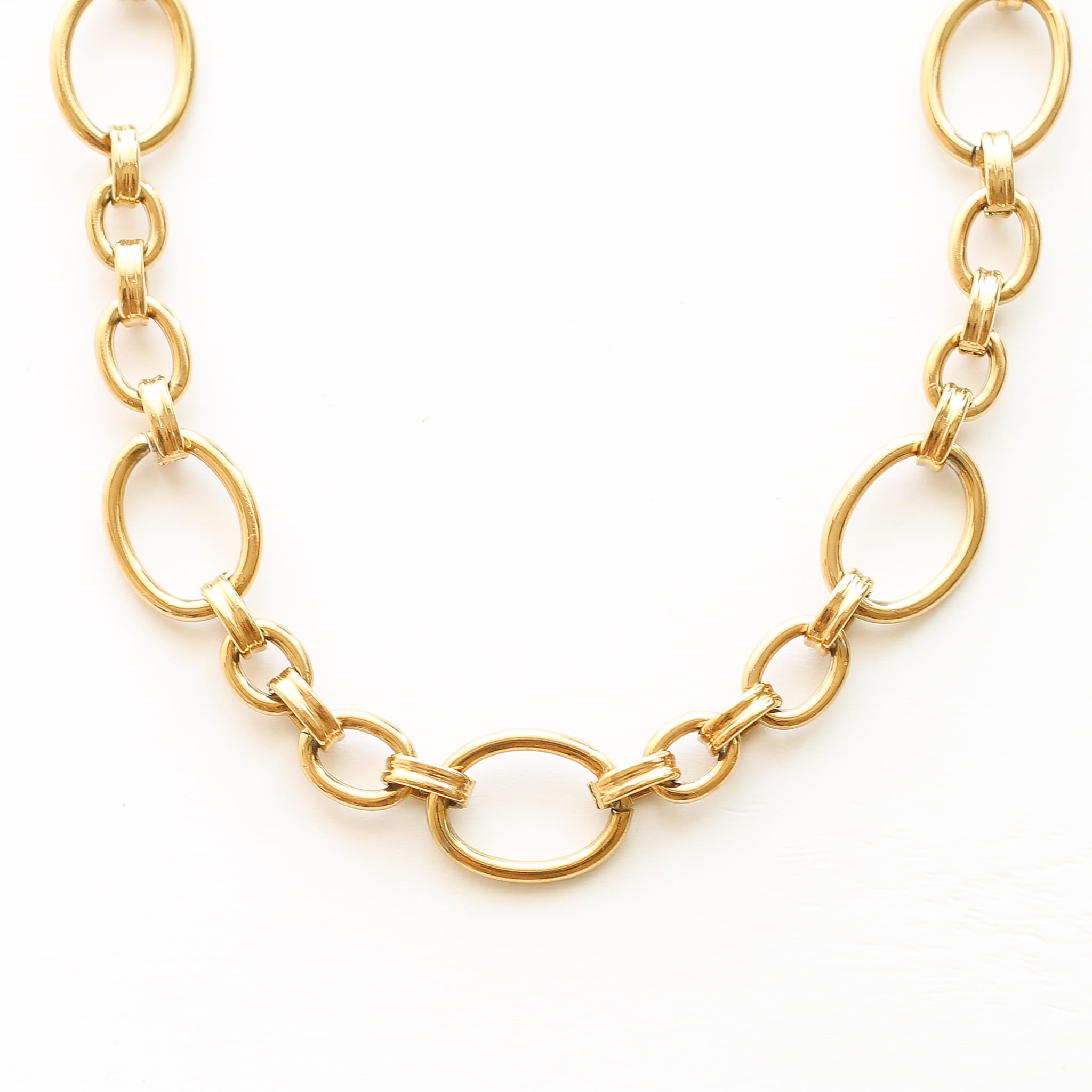 Collier chaîne Anneau, bijou femme pierres naturelles Mahny.