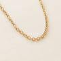 collier en chaine cordage dorée tendance