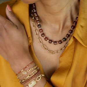 collier en chaine trombone à offrir pour la fête des mères