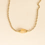 Collier en chaîne dorée et pierre de Citrine 
