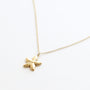 Collier à pendentif étoile de mer doré, acier inoxydable.