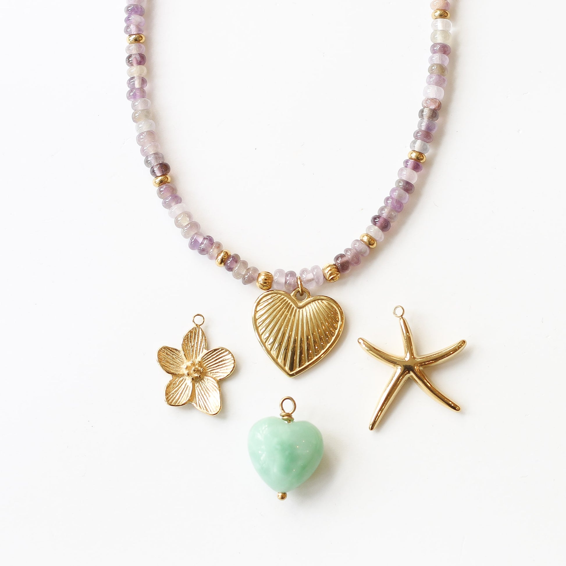 Fluorite Beaded Necklace
