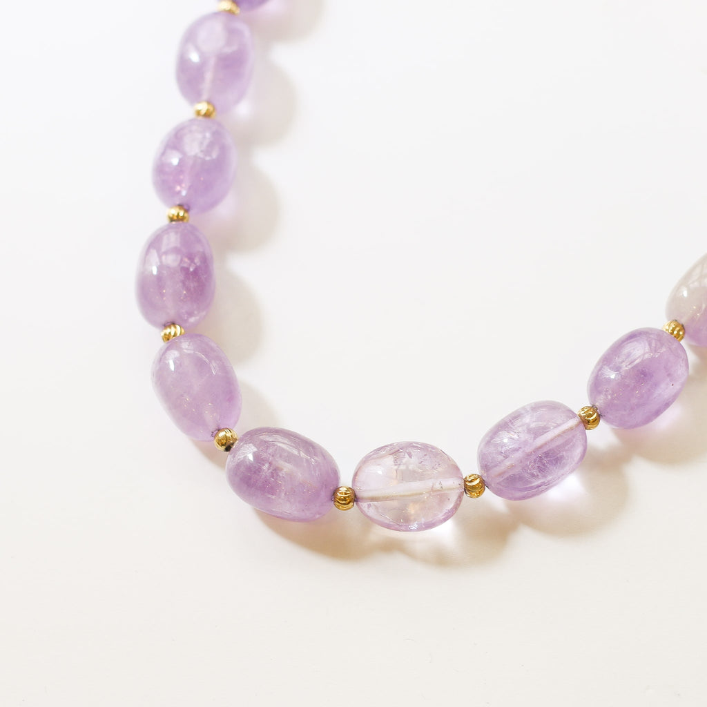 collier améthyste lavande gallet violet pierre