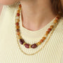 Collier Sunshine Jade Jaune, vue alternative, Mahny bijoux pierres naturelles.