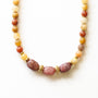 Collier Sunshine Jade Jaune, bijou femme pierres naturelles Mahny.