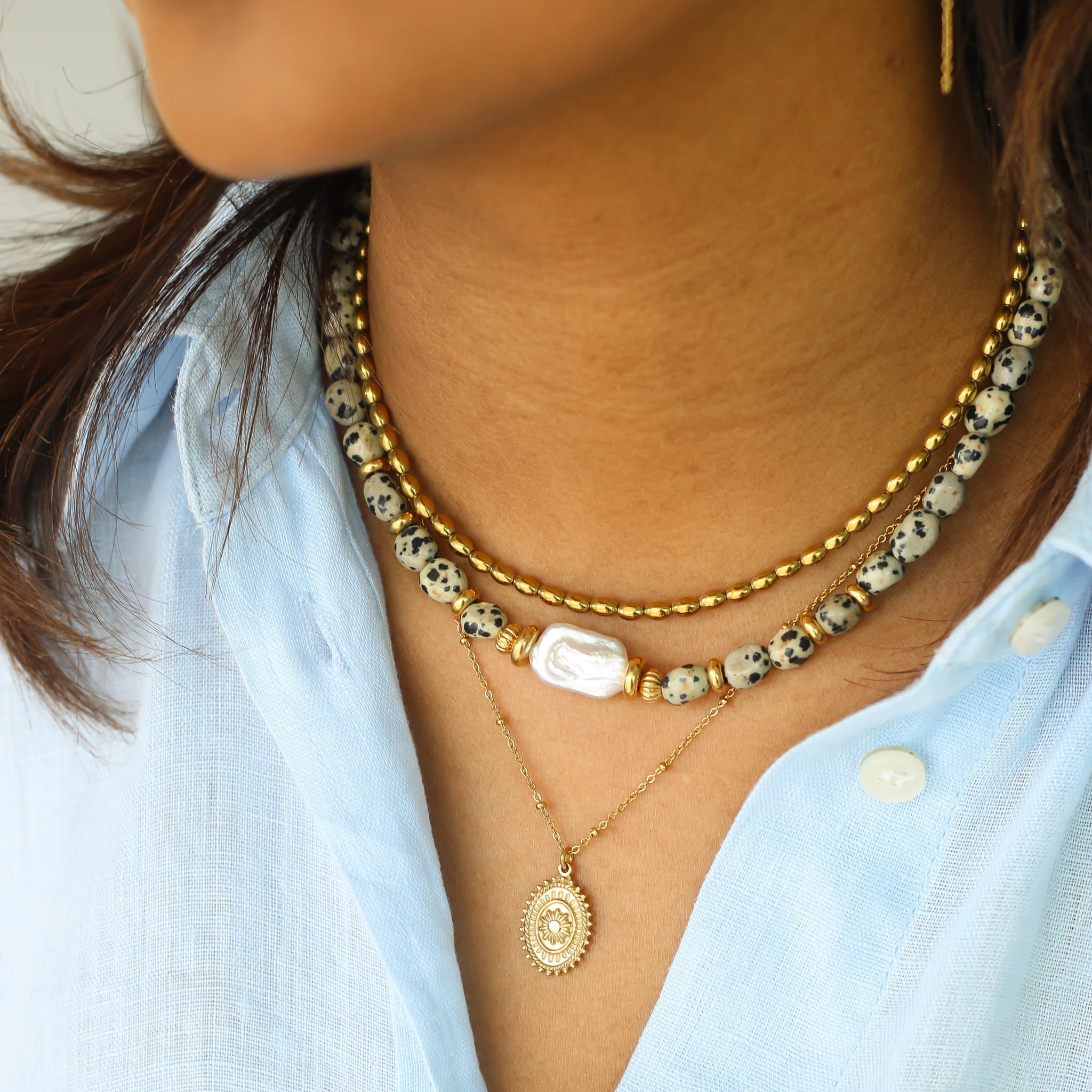 Collier médaillon Soleil