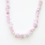 Collier en kunzite, pierre naturelle fine.