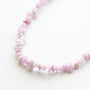 Collier en kunzite, pierre naturelle.