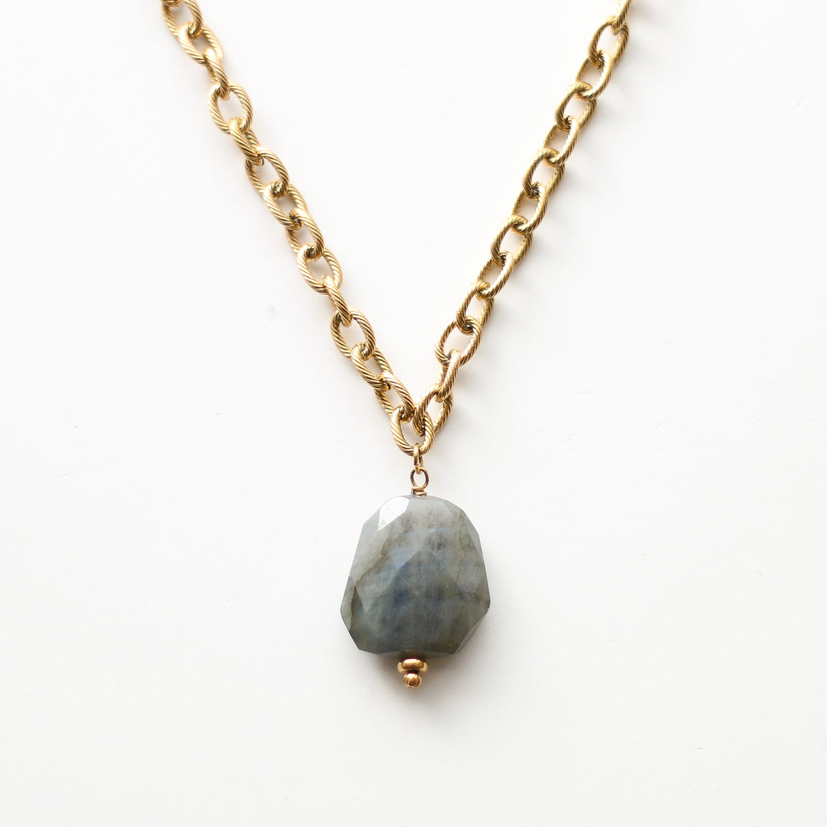 Collier chaîne Labradorite Unique