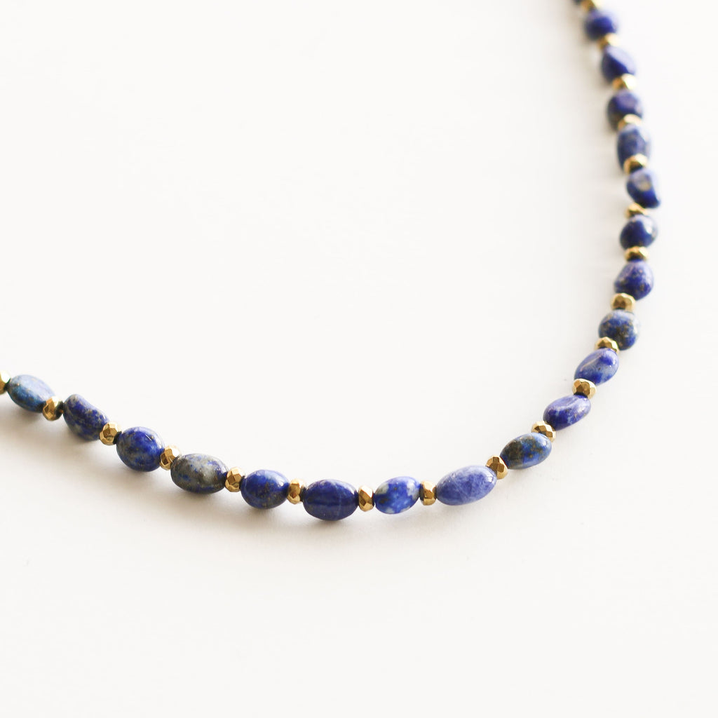 bijou lapis lazuli pierre naturelle bleue