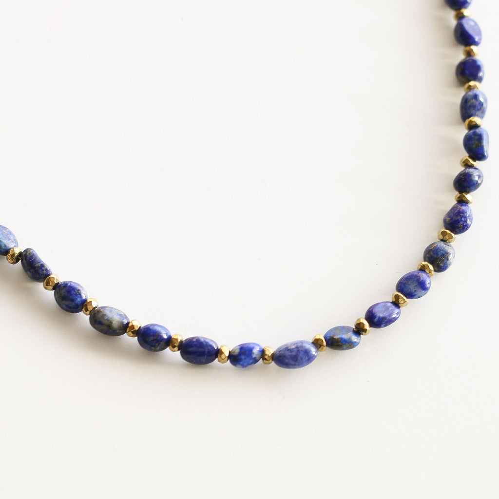 bijou lapis lazuli pierre créatrice collier