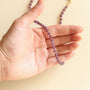 offrez le made in France avec ce collier en Lépidolite mauve monté à la main
