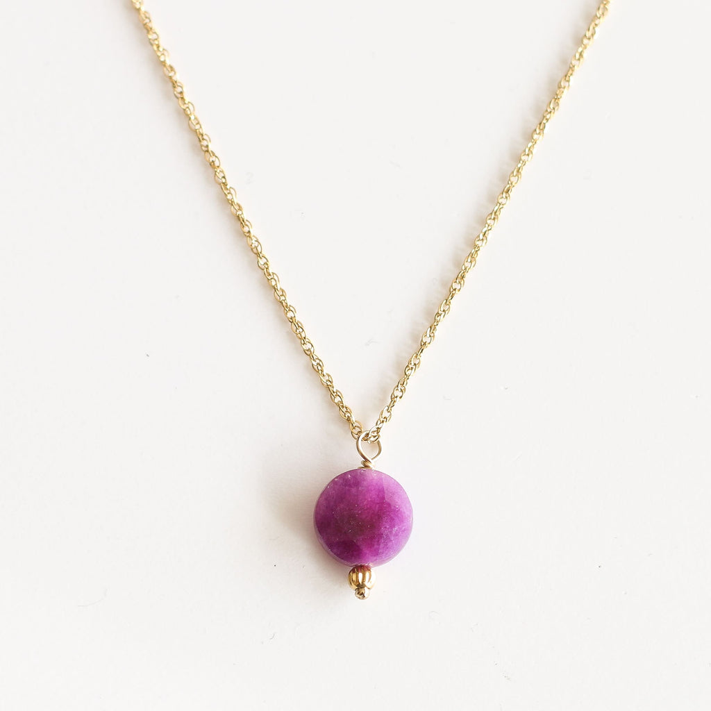 bijou lépidolite pierre violette femme cadeau