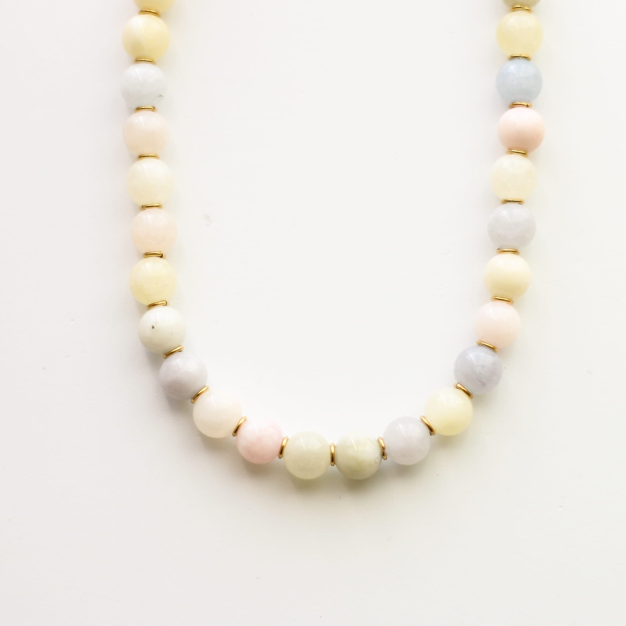 Collier Aragonite Morganite - UNIQUE
