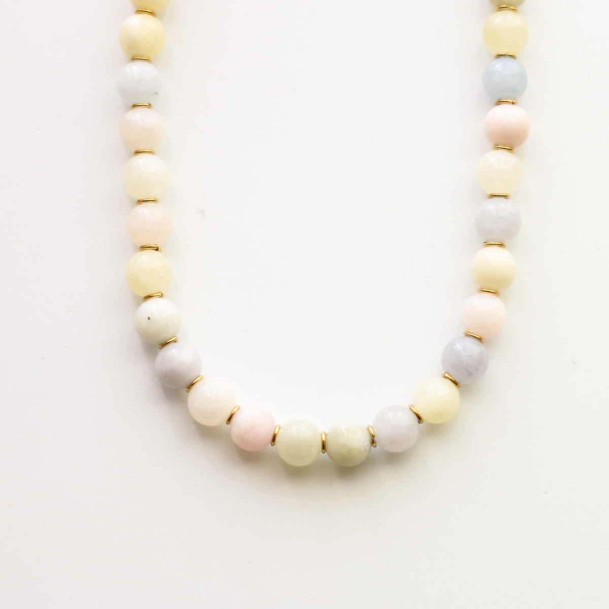 Collier Aragonite Morganite - UNIQUE