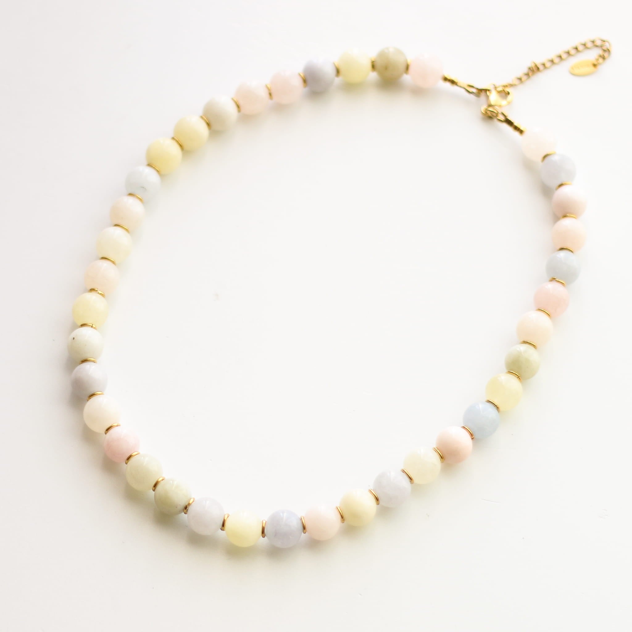 Collier Aragonite Morganite - UNIQUE