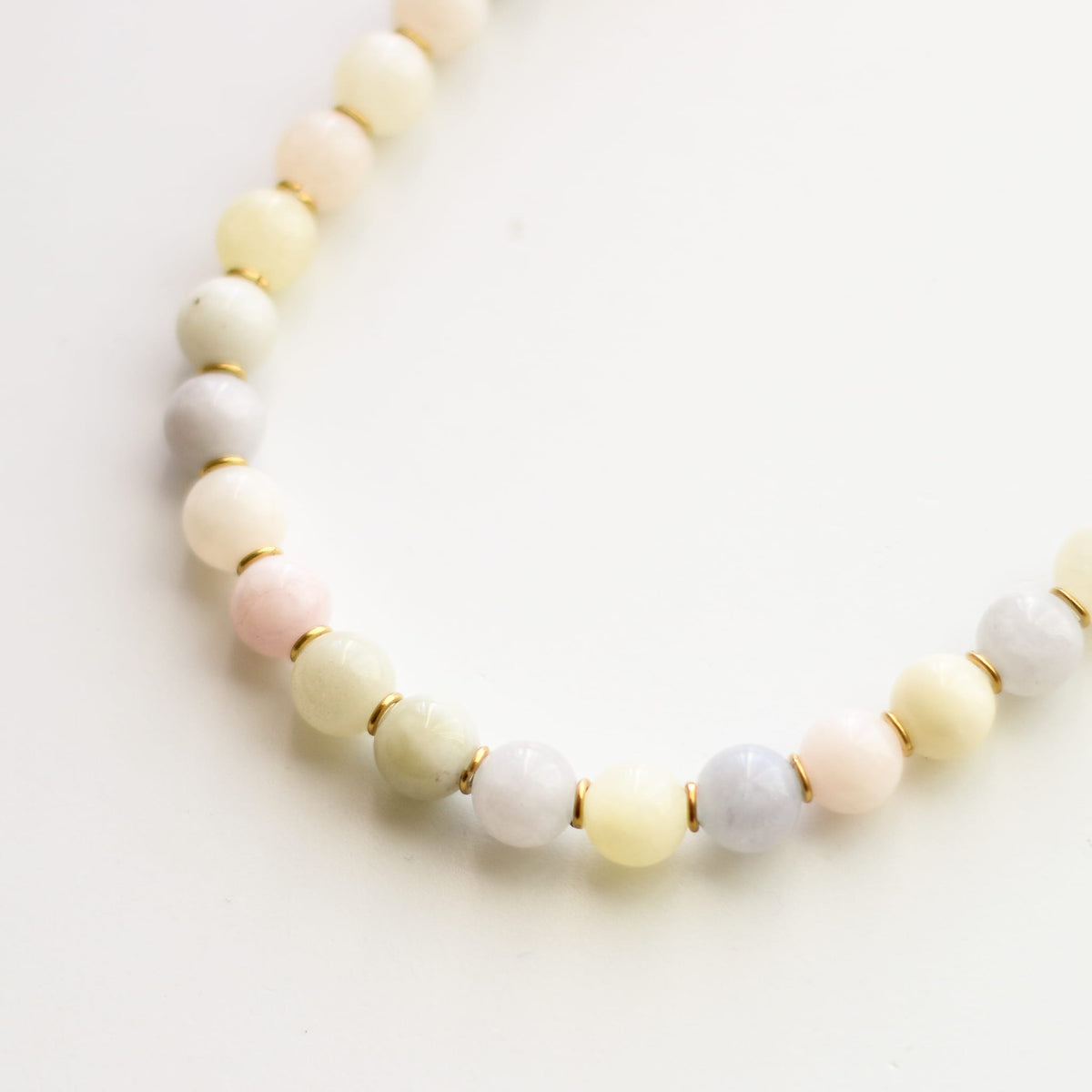 Collier Aragonite Morganite - UNIQUE