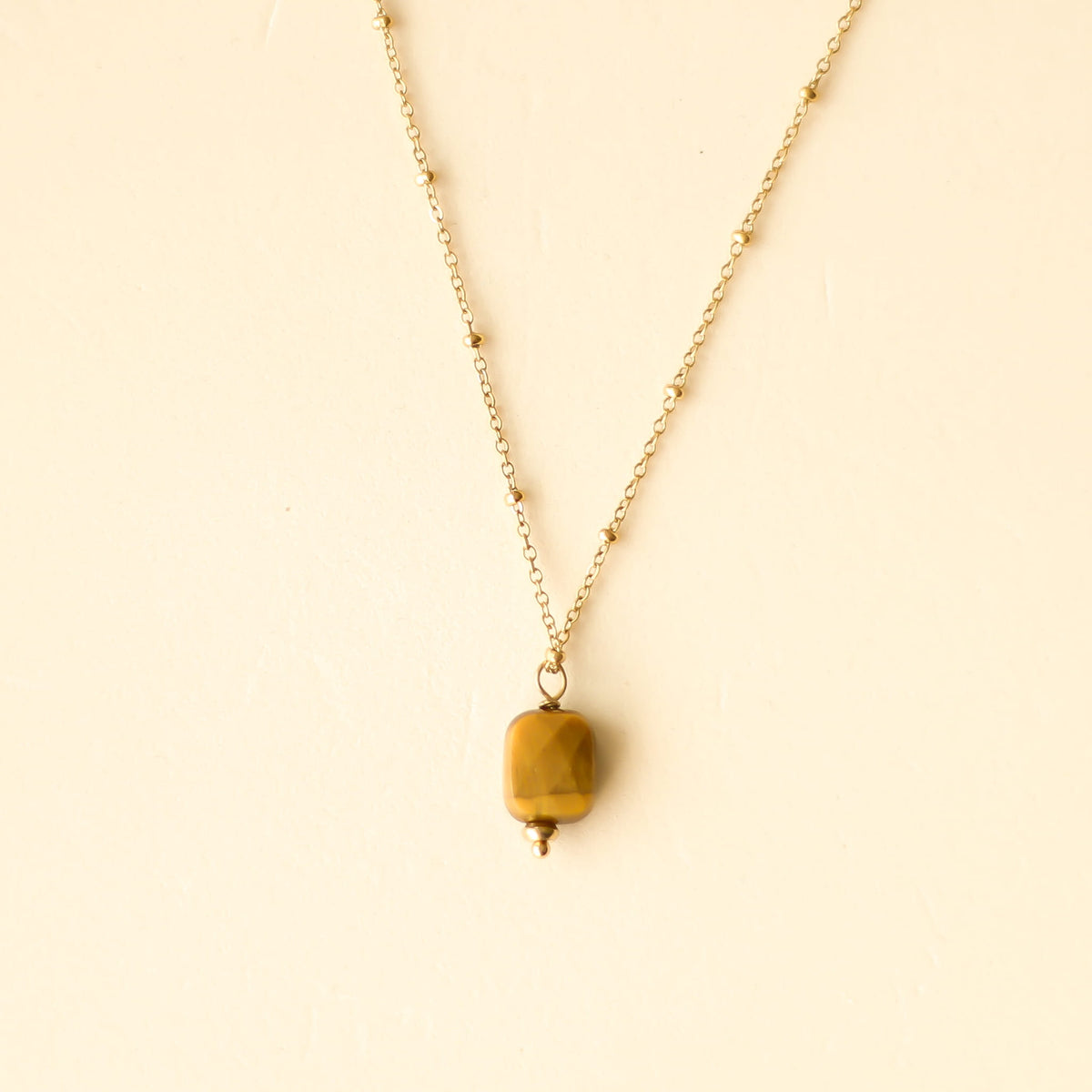 Collier Œil de tigre chaîne fine