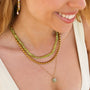 Collier en péridot vert, création faite main.