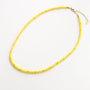 Collier en perle jaune, bijou femme.