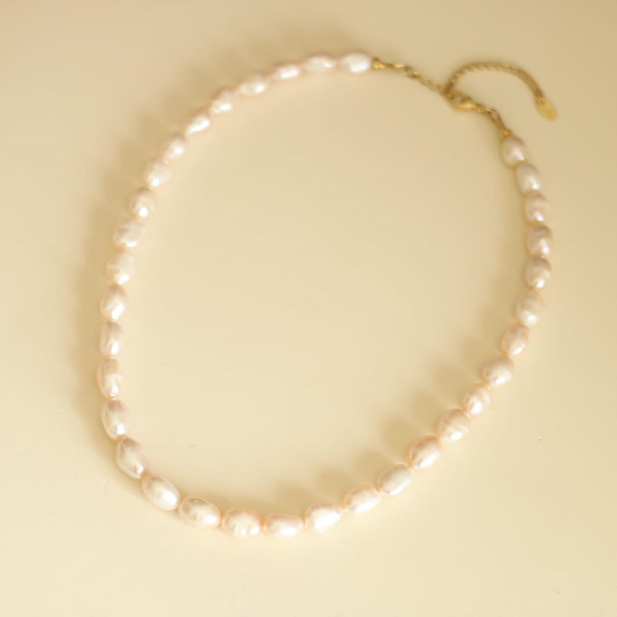 Collier Perles d'eau douce orangées