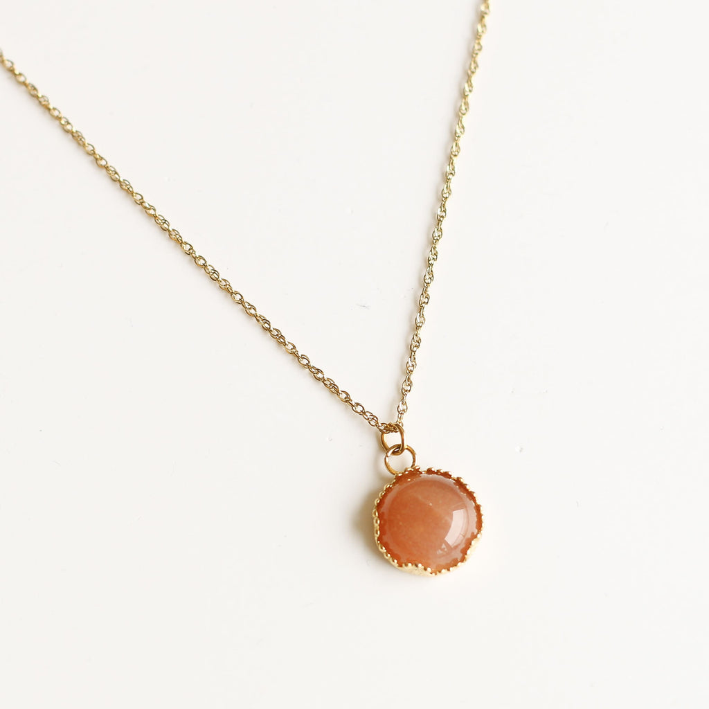 bijou pierre lune pendentif accessoire femme