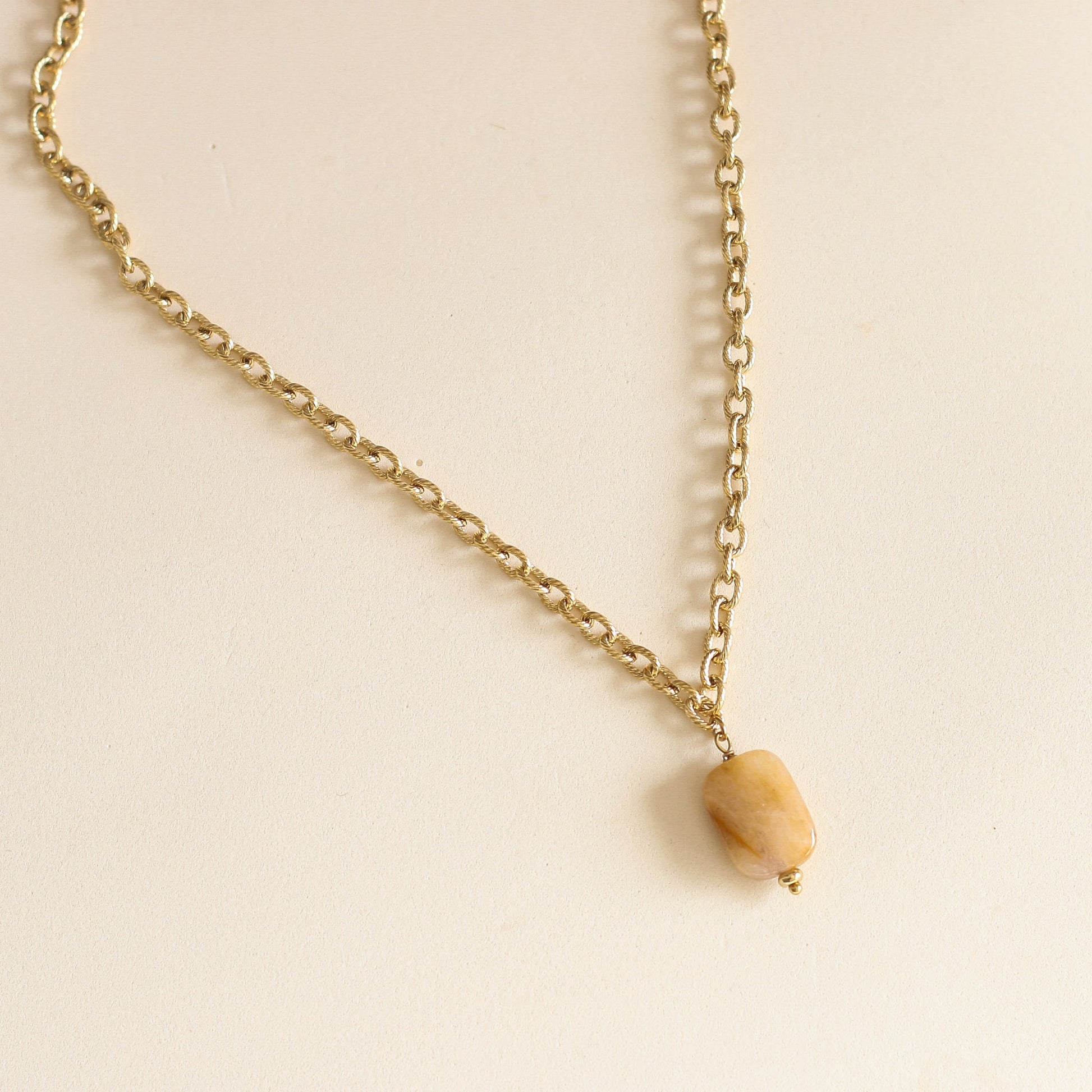 Collier chaîne Quartz Rutile le cadeau pour elle