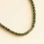 collier en Serpentine, pierre naturelle detox et apaisante 