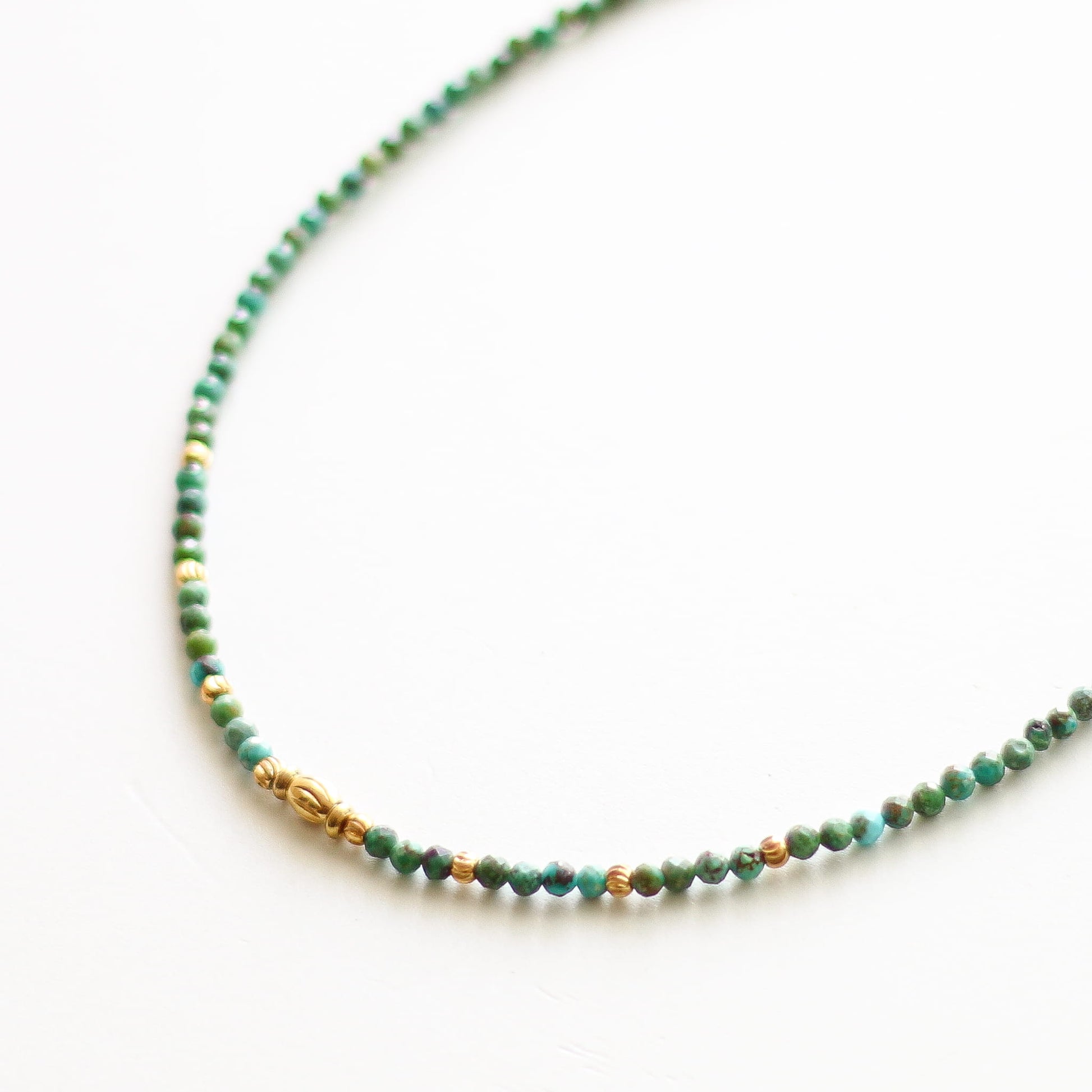 Collier en turquoise, création faite main.