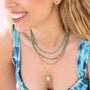 Collier en howlite, création faite main.