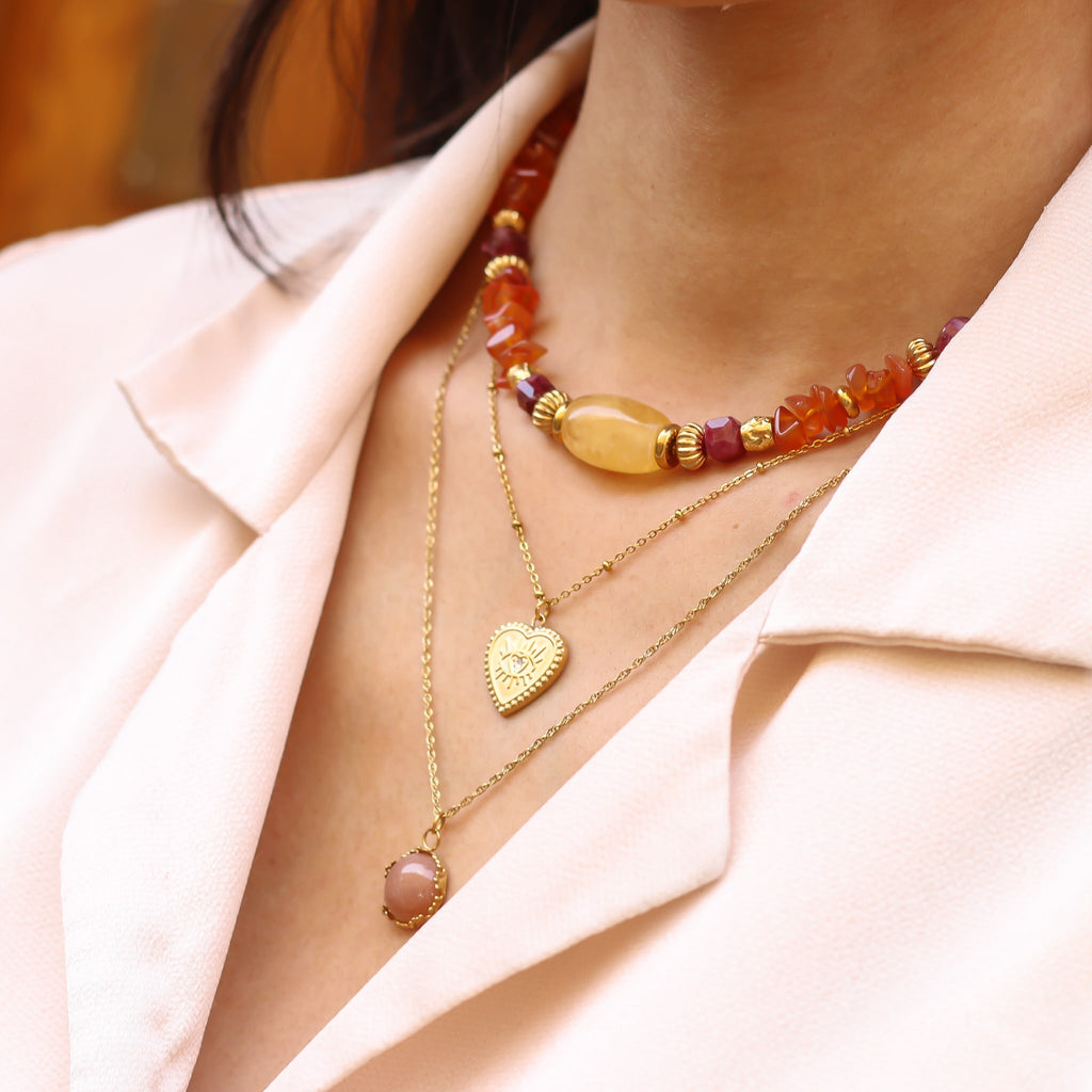 collier pendentif femme cadeau oeil