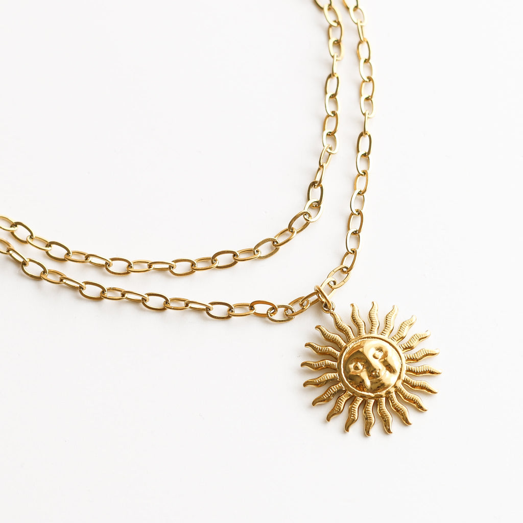 collier femme long acier inoxydable 