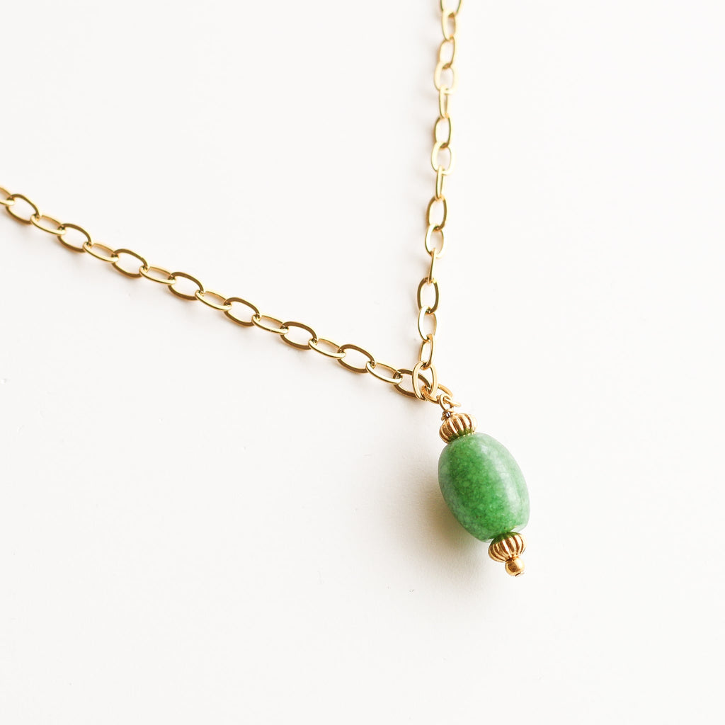 collier long femme pierre naturelle