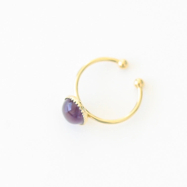Bague ovale Améthyste - Mahny Jewelry
