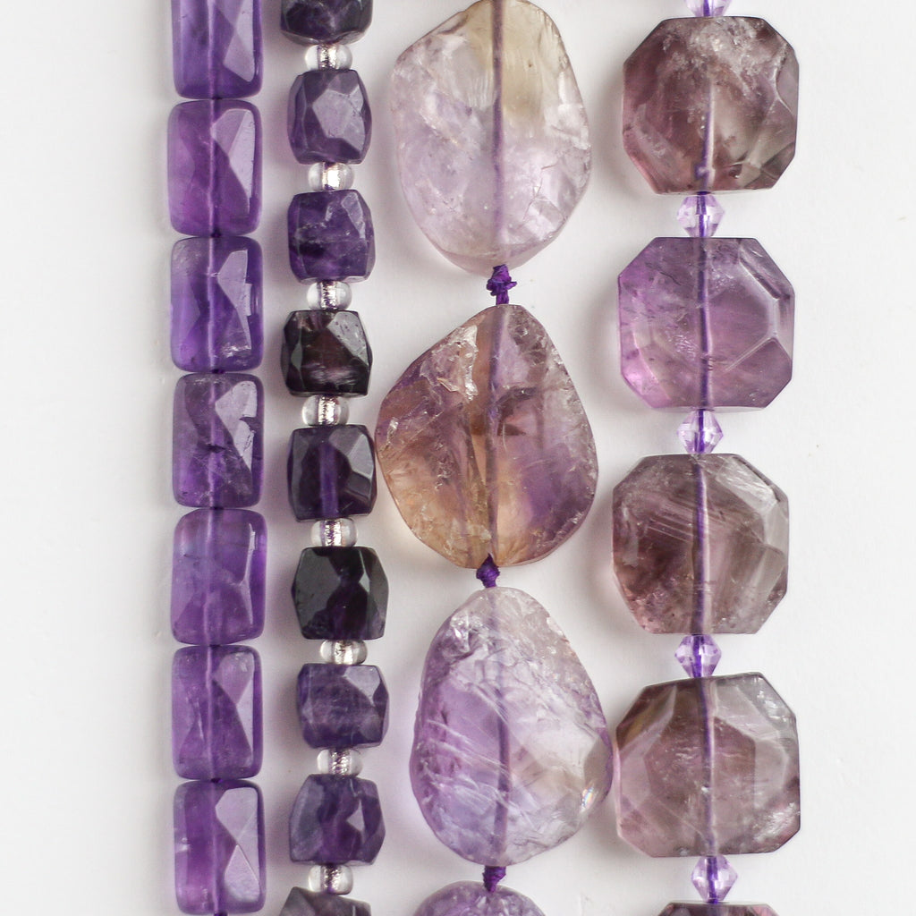 collier sérénité améthyste doré pierre naturelle
